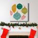 The Holiday Aisle® Modern Holiday Collection C-Premium Gallery Wrapped Canvas - Ready To Hang Canvas, in Black/Blue/Green | Wayfair