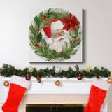 The Holiday Aisle® Arose Such A Clatter Collection C-Premium Gallery Wrapped Canvas - Ready To Hang Canvas, in Black/Blue/Green | Wayfair