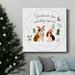 The Holiday Aisle® Holidogs Collection C-Premium Gallery Wrapped Canvas - Ready To Hang Canvas, in Black/Blue/Green | 10 H x 10 W in | Wayfair