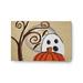 White 36 x 24 x 0.13 in Area Rug - The Holiday Aisle® Ooky Spooky Halloween Design Chenille Area Rug CRHGN752YE4 Chenille | Wayfair