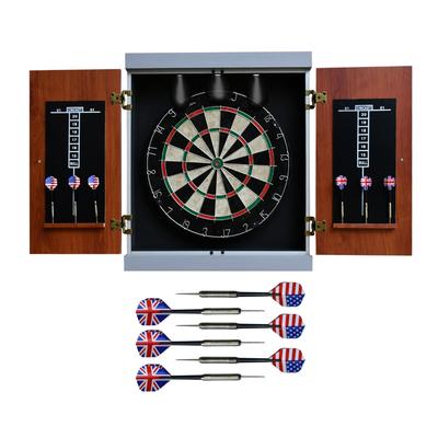 Hathaway Geneva Dartboard and Cabinet Set