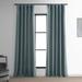 Exclusive Fabrics Italian Faux Linen Room Darkening Curtains (1 Panel) - Sophisticated Drapery for Versatile Décor