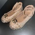 Michael Kors Shoes | Michael Kors Flat Shoes For Little Girls | Color: Brown/Tan | Size: 5bb