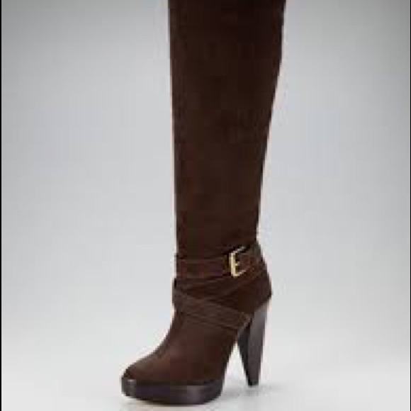 Michael Kors Shoes | Kors Michael Kors Zanzia Suede Boot | Color: Brown | Size: 9