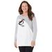 Plus Size Women's Cozy Critter Sweater by Catherines in Aspen Penguin (Size 5X)