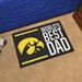 19 x 30 x 0.25 in Area Rug - FANMATS NCAA World's Best Dad Nylon | 19 H x 30 W x 0.25 D in | Wayfair 18209