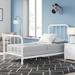 Mack & Milo™ Rosalina Metal Bed Wood/Metal in White | 47 H x 42.5 W in | Wayfair 0A5DA5BC4DBB45B785ADAE2F421B422E