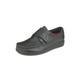 Green Comfort Herren Elchleder-Klettschuh Schwarz