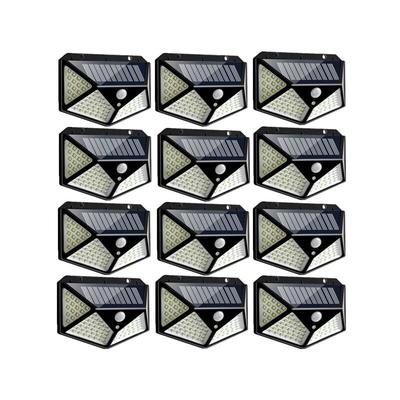 Highsam - Solarlampen 100LED IP65 Wasserdicht Outdoor - 12er Pack