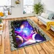 Tapis 3D imprimé planète spatiale pour chambre d'enfant tapis de jeu Lea tapis de table basse