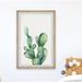 Foundry Select Prickly Cacti by Marmont Hill - Picture Frame Painting Paper in Green/White/Yellow | 18 H x 12 W x 1.5 D in | Wayfair