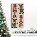 The Holiday Aisle® Reindeer Santa Stop Premium Gallery Wrapped Canvas - Ready To Hang Metal in Green/Red | 40 H x 20 W x 1.5 D in | Wayfair
