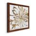 Rosdorf Park Golden Gilt Bloom I-Premium Framed Canvas - Ready To Hang Canvas, Solid Wood in Brown/Indigo/Pink | 31.5 H x 31.5 W in | Wayfair