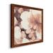 Red Barrel Studio® Custom Ocean Cameo I-Premium Framed Canvas - Ready To Hang Canvas, in Brown/Indigo/Pink | 27.5 H x 27.5 W x 1.5 D in | Wayfair