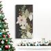 The Holiday Aisle® Gilded Christmas Collection B Premium Gallery Wrapped Canvas - Ready To Hang Canvas, in Black/Gray/Green | Wayfair