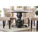 Red Barrel Studio® Rakki Marble Round Dining Table Wood in Black/Brown/White | 30.5 H x 48 W x 48 D in | Wayfair 35A9FA03BF5B45A1A9DF87E1D5FFFFAB