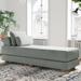 Latitude Run® Balshan Chaise Lounge Daybed Fold Out Sleeper w/ Queen Size Mattress Upholstered/Velvet in Gray | 18 H x 30 W x 80 D in | Wayfair