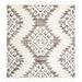 Brown/White 108 x 1 in Indoor Area Rug - Loon Peak® Imraan Ikat Ivory Area Rug, Polypropylene | 108 W x 1 D in | Wayfair
