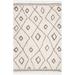 White 48 x 1.88 in Indoor Area Rug - Loon Peak® Imraan Purtell Geometric Beige Area Rug | 48 W x 1.88 D in | Wayfair