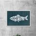 Rosecliff Heights Fish Cuts by Marmont Hill - Picture Frame Painting Paper in Black/White | 16 H x 24 W x 1.5 D in | Wayfair