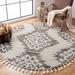 Brown/White 48 x 1 in Indoor Area Rug - Loon Peak® Imraan Ikat Ivory Area Rug Polypropylene | 48 W x 1 D in | Wayfair