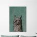 Trinx Shaggy Llama III by Marmont Hill - Wrapped Canvas Painting Canvas in Black/Brown/Green | 24 H x 16 W x 1.5 D in | Wayfair