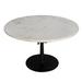 Joss & Main Styx Pedestal Coffee Table Metal in White | 14.96 H x 23.62 W x 23.62 D in | Wayfair 3C3A431724C044C3B9385714D2EBAF32