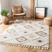 Brown/White 120 x 1 in Indoor Area Rug - Loon Peak® Imraan Geometric Ivory/Brown Area Rug, Polypropylene | 120 W x 1 D in | Wayfair