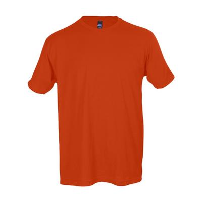 Tultex T202 Fine Jersey T-Shirt in Orange size Small | Cotton 202
