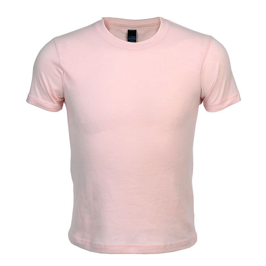 Tultex 0235TC Youth Fine Jersey T-Shirt in Pink size Large | Cotton 235
