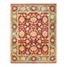 Overton Hand Knotted Wool Vintage Inspired Traditional Mogul Red Area Rug - 8' 0" x 10' 4"