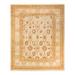 Overton Hand Knotted Wool Vintage Inspired Traditional Mogul Ivory Area Rug - 8' 3" x 10' 7"