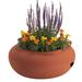 Terra Cotta Colored Plastic Garden Hose Pot