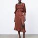 Zara Skirts | Brand New With Tags- Zara Polka Dot Xs Set | Color: Black/Orange | Size: Xs
