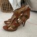 Nine West Shoes | Brown & Gold Nine West Sandal | Color: Brown/Gold | Size: 9