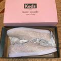 Kate Spade Shoes | Kate Spade Glitter Shoes | Color: White | Size: 7.5