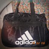 Adidas Bags | Adidas | Nylon Gym Workout Duffle Perfect Size Black White Zip Bag | Color: Black/White | Size: 18" X 10" X 13"