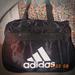 Adidas Bags | Adidas | Nylon Gym Workout Duffle Perfect Size Black White Zip Bag | Color: Black/White | Size: 18" X 10" X 13"