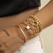 Free People Jewelry | Gold Layered Bracelets Set New | Color: Gold | Size: Os