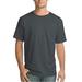Hanes Men's ComfortSoft Short Sleeve Crew Neck T-Shirt 4-Pack (Size XXXXL) Charcoal Heather, Cotton