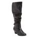 Women's The Cleo Wide Calf Boot by Comfortview in Black (Size 10 M)