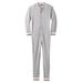 Men's Big & Tall Waffle Thermal Union Suit by KingSize in Heather Grey (Size 5XL) Pajamas