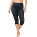 Plus Size Women's Rago® Light Control Capri Pant Liner 920 by Rago in Black (Size L) Slip