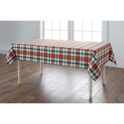 HOLIDAY KITCHEN 60" X 120" PLAID TABLECLOTH by BrylaneHome in Plaid