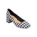 Women's The Marisol Pump by Comfortview in Houndstooth (Size 9 1/2 M)
