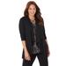 Plus Size Women's AnyWear Cascade Jacket by Catherines in Black (Size 6X)