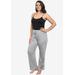 Plus Size Women's Disney Womens Minnie Mouse Bows Lounge Pants Gray by Disney in Gray (Size 5X (30-32))