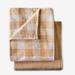 Fleece Blanket + Free Throw by BrylaneHome in Taupe (Size TWIN)