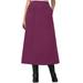 Plus Size Women's Velour A-Line Skirt by Woman Within in Deep Claret (Size S)