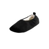 Men's Sherpa lined sock slipper by KingSize in Black (Size 2XL)